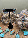 Blue Kingman Pearl Bracelet