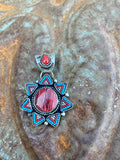 Red Spiny Oyster Cluster Pendant
