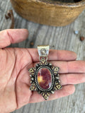 Purple and Gold Spiny Oyster Pendant