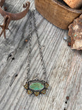 Elisa Turquoise Bar Necklace