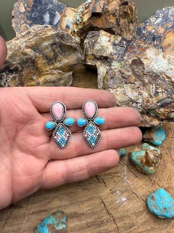 Queen Cross Earrings