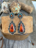 Bubble Spiny Oyster Earrings