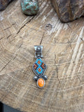 Orange Spiny Oyster Pendant