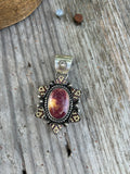 Purple and Gold Spiny Oyster Pendant