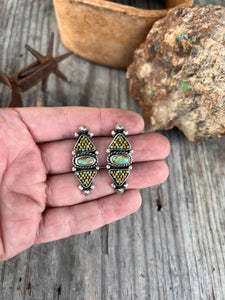 Green Kingman Studs