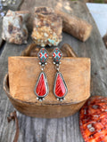 Orange Spiny Oyster Earrings