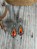 Bubble Spiny Oyster Earrings