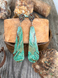 XL Elisa Turquoise Slab Earrings