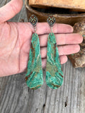 XL Elisa Turquoise Slab Earrings