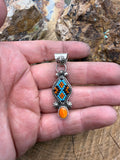 Orange Spiny Oyster Pendant