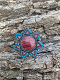 Red Spiny Cluster Ring